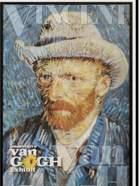 IMMERSIVE VAN GOGH EXHIBIT- VINCENT VAN GOGH ART POSTER 24'' X36''- NEW PORTRAIT